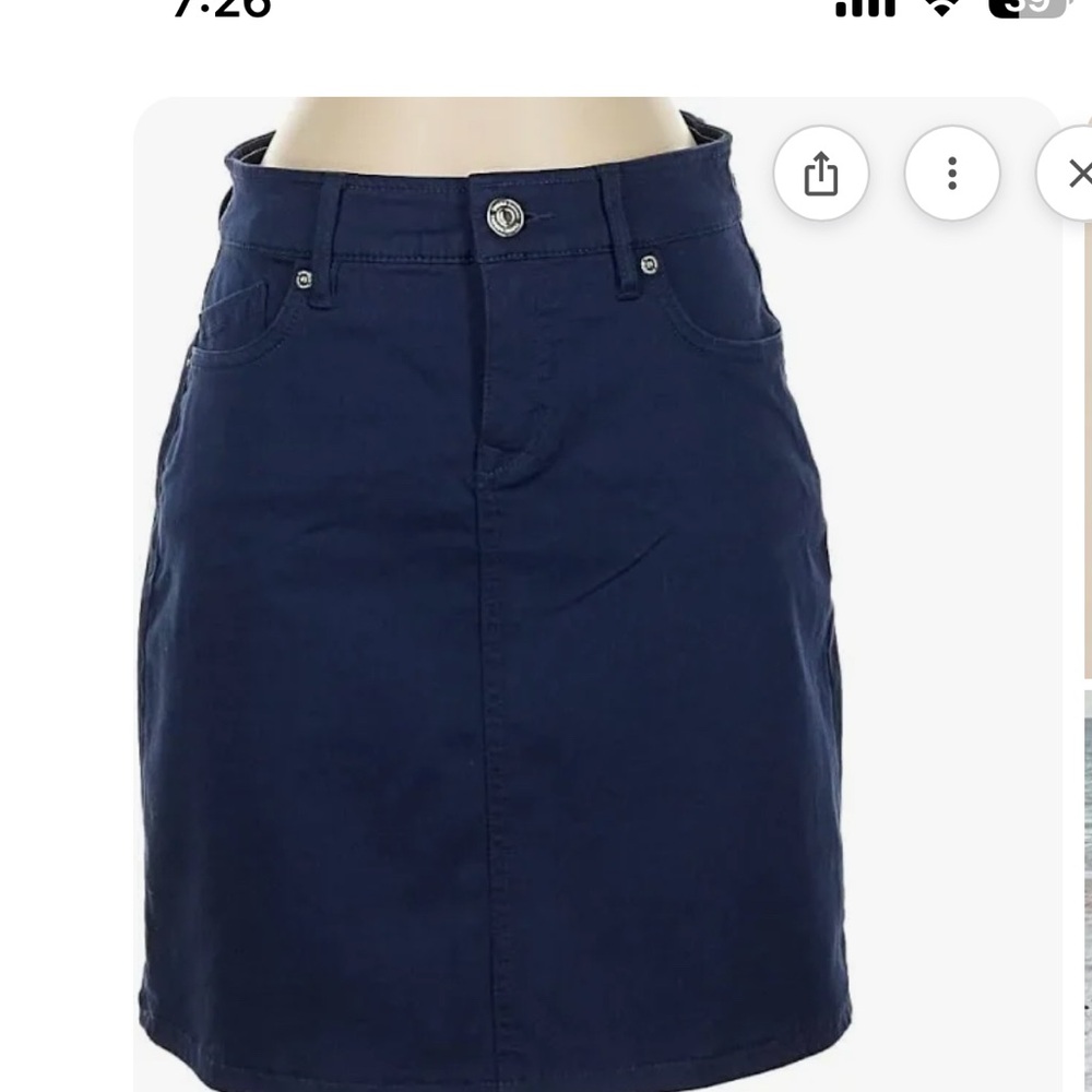 Tommy Bahama Navy Blue Women's Skirt